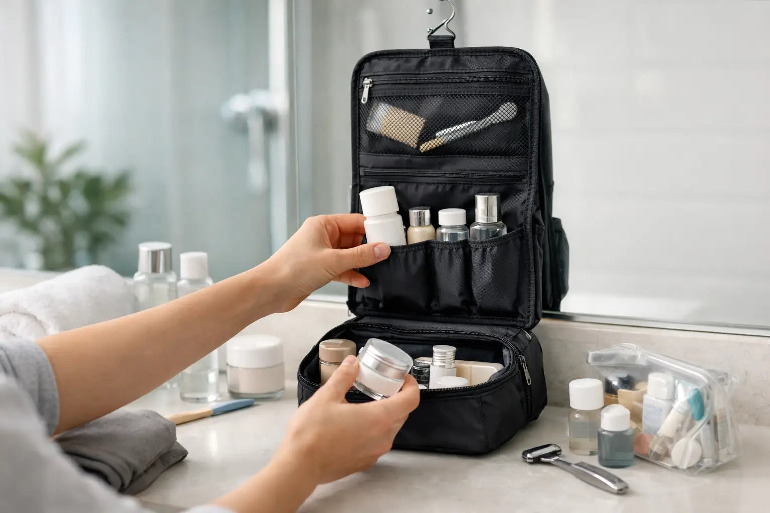 How to Pack a Hanging Toiletry Bag
