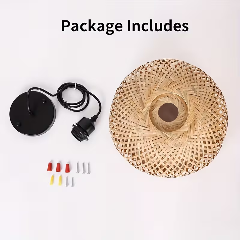 Craft Handmade Woven Rattan Pendant Light