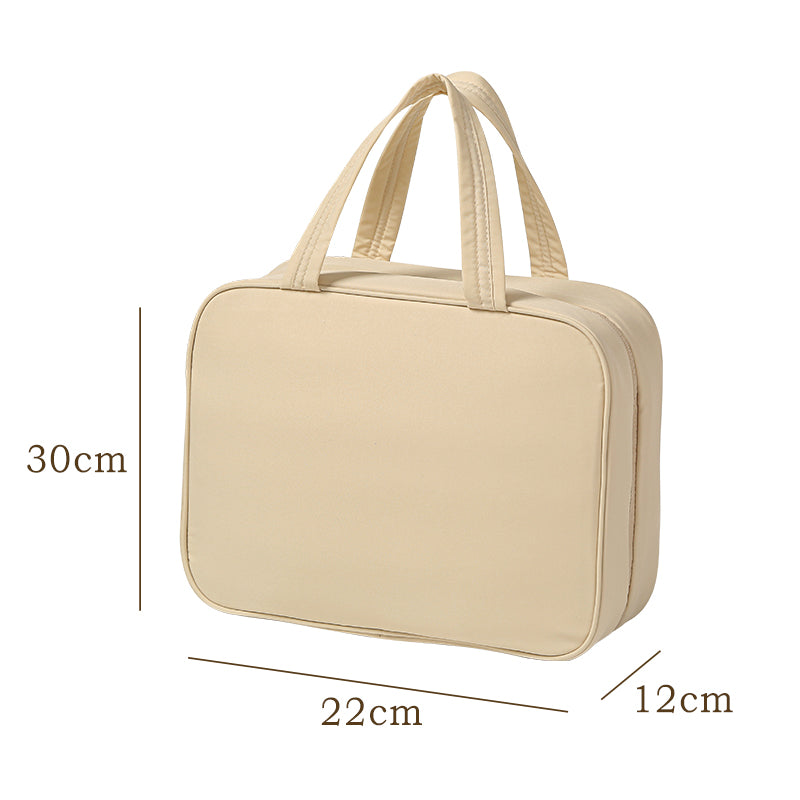 4-Compartment Toiletry Bag – Unzips Flat for Easy Access