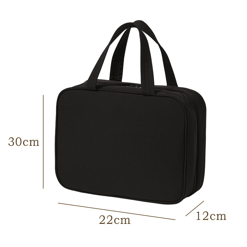 4-Compartment Toiletry Bag – Unzips Flat for Easy Access