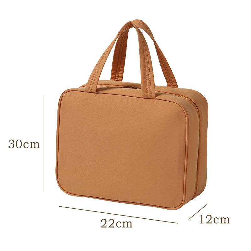 4-Compartment Toiletry Bag – Unzips Flat for Easy Access