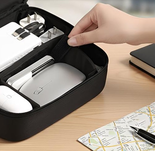 Tech Organizer Pouch – Keep Cables & Chargers Tangle-Free