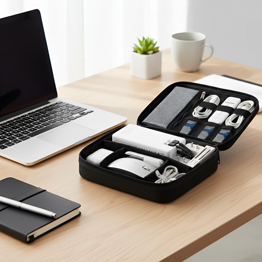 Tech Organizer Pouch – Keep Cables & Chargers Tangle-Free