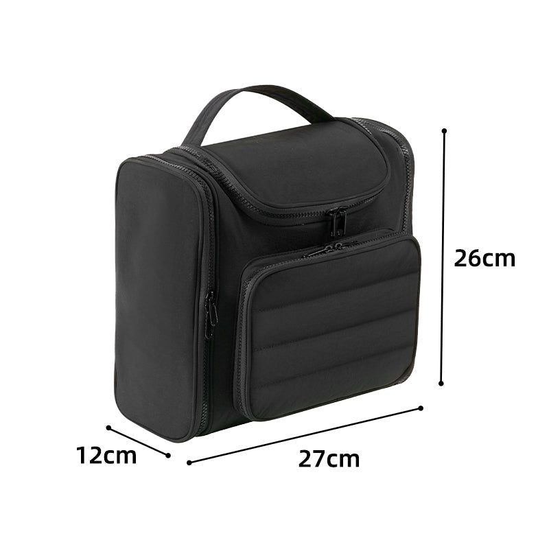 Double-Open Toiletry Bag – Wide Access, Built-in Compartments