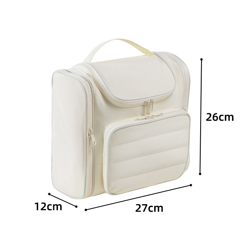 Double-Open Toiletry Bag – Wide Access, Built-in Compartments