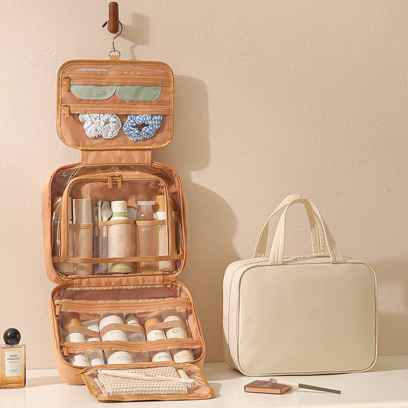 「Ever Chic」Travel Toiletry&Makeup Bag 4 Parts Open Bag