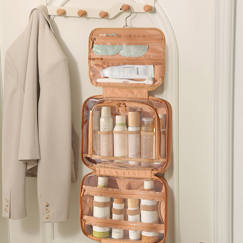 「Ever Chic」Travel Toiletry&Makeup Bag 4 Parts Open Bag