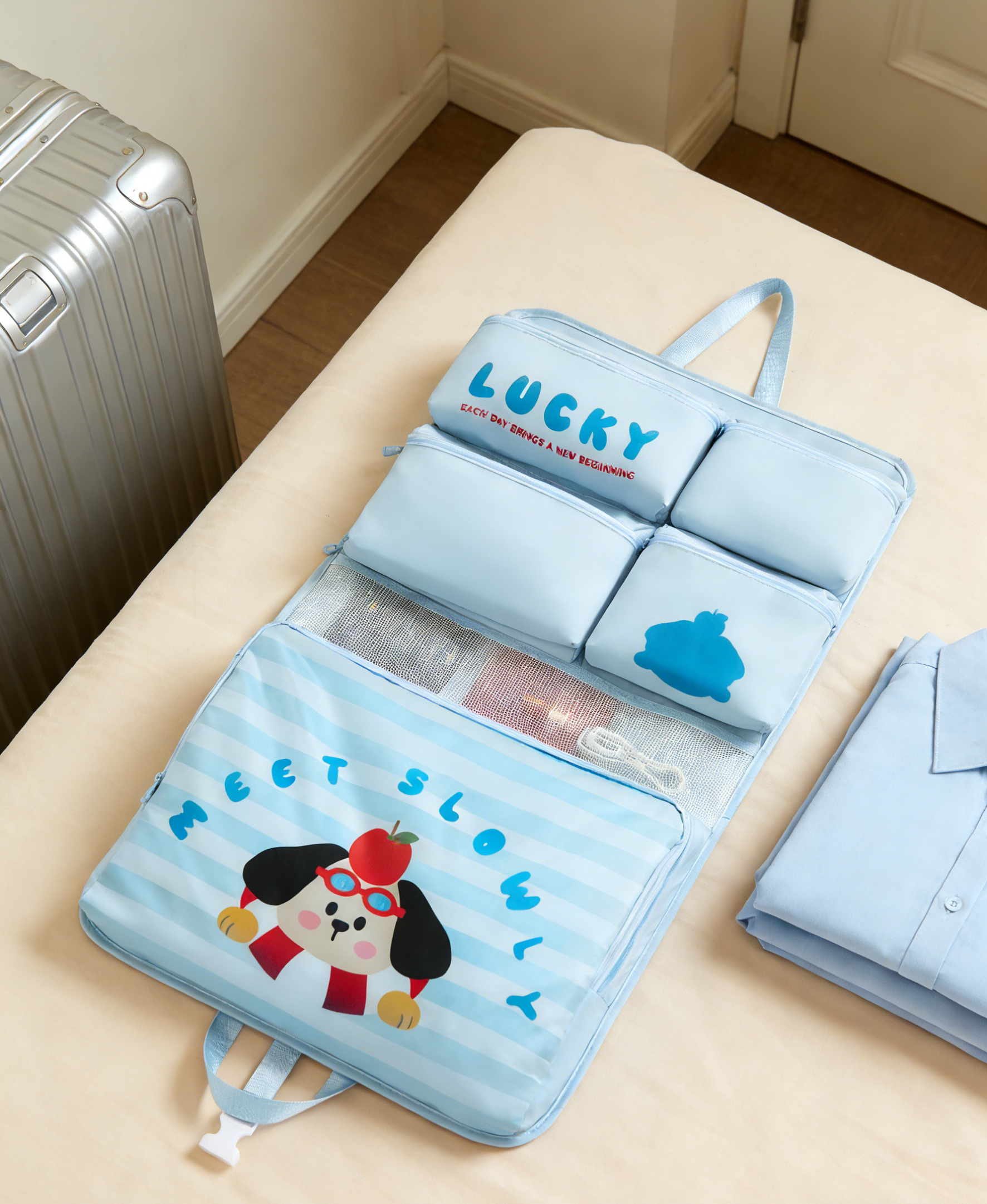 Packing cubes in one piece