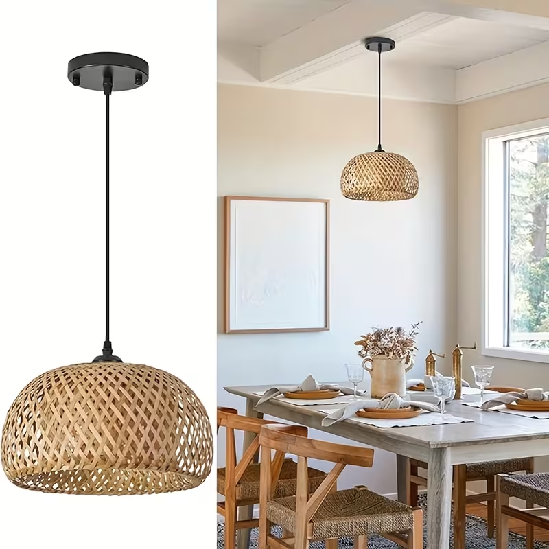 Craft Handmade Woven Rattan Pendant Light