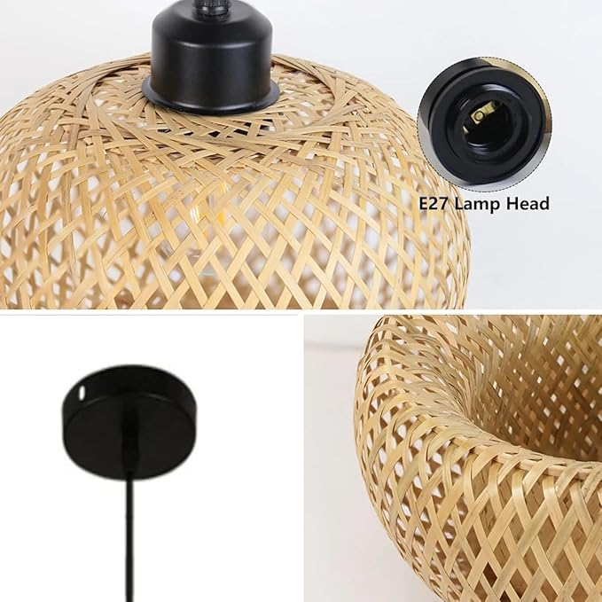 Craft Handmade Woven Rattan Pendant Light