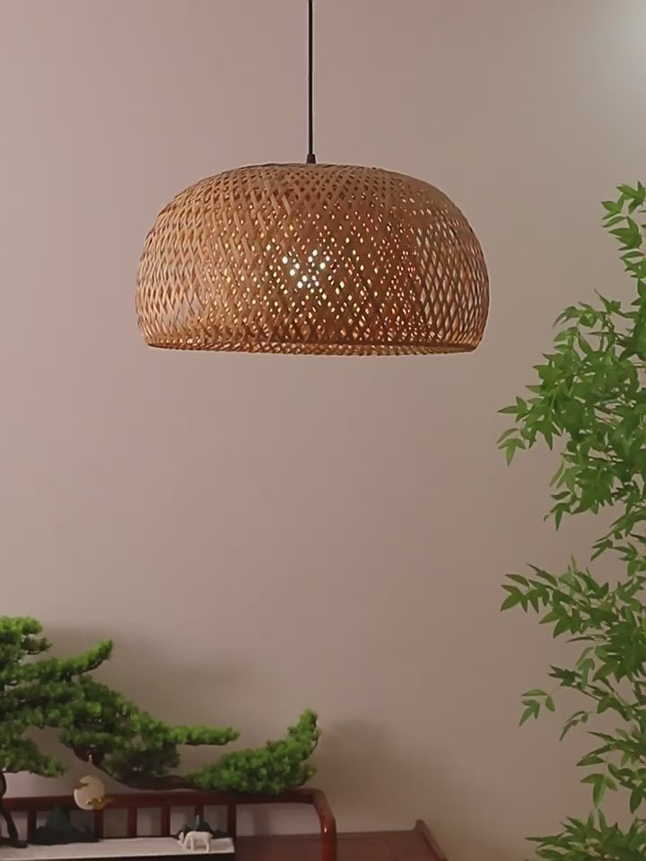 Craft Handmade Woven Rattan Pendant Light